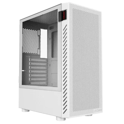 GABINETE GAMER BOLTER WHITE GHOST - LATERAL EM VIDRO - PCYES - GBWGPBR - 2165