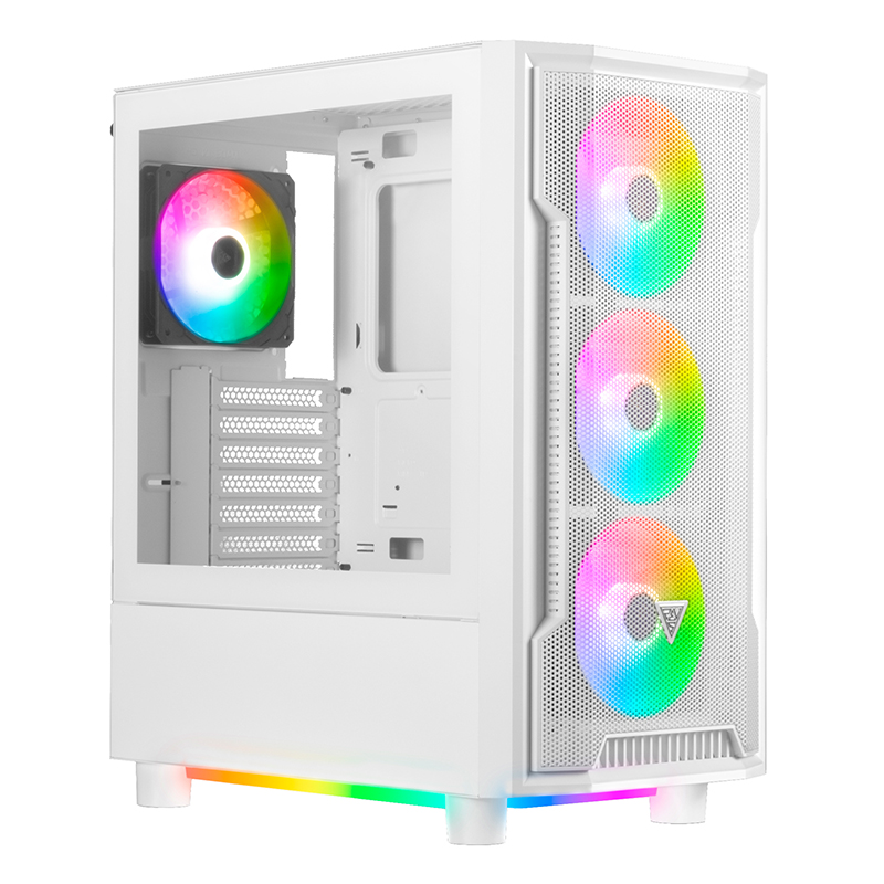 1276 Gabinete Gamer Gamdias Athena M6 WH Branco Sem Fan