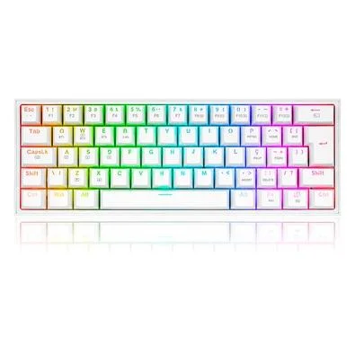 TECLADO MECANICO GAMER FIZZ PRO RGB BRANCO SWITCH MARRON K616-RGB-W (PT-BROWN) - 1158